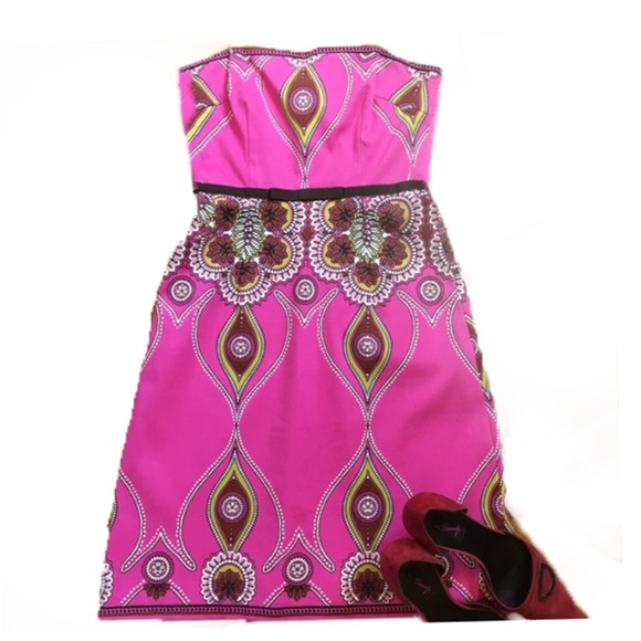 Theory Dresses & Skirts - Fancy Pink & Brown Silk Dress